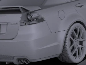 Holden Commodore 2011 Sedan vray 3D Model