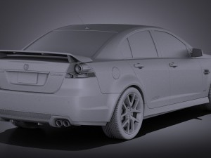 Holden Commodore 2011 Sedan vray 3D Model