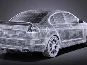 Holden Commodore 2011 Sedan vray 3D Model