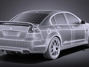 Holden Commodore 2011 Sedan vray 3D Model