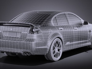 Holden Commodore 2011 Sedan vray 3D Model