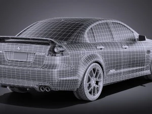 Holden Commodore 2011 Sedan vray 3D Model