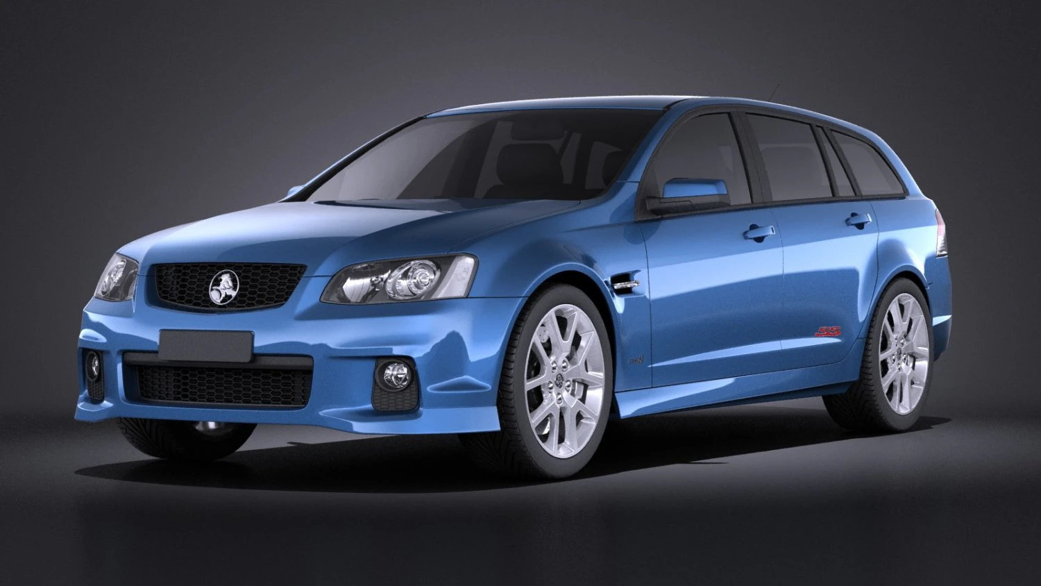 Holden VE II Commodore Sportwagon SSV 2011 vray 3D Model .c4d .max .obj .3ds .fbx .stl .blend 