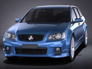 Holden VE II Commodore Sportwagon SSV 2011 vray 3D Model
