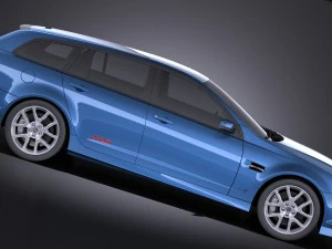 Holden VE II Commodore Sportwagon SSV 2011 vray 3D Model