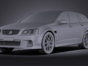 Holden VE II Commodore Sportwagon SSV 2011 vray 3D Model