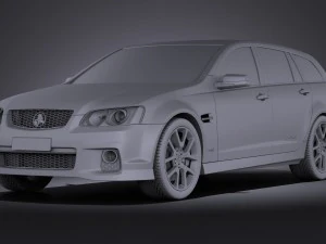 Holden VE II Commodore Sportwagon SSV 2011 vray 3D Model