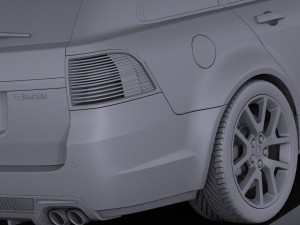 Holden VE II Commodore Sportwagon SSV 2011 vray 3D Model