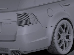Holden VE II Commodore Sportwagon SSV 2011 vray 3D Model