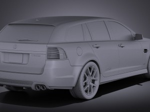 Holden VE II Commodore Sportwagon SSV 2011 vray 3D Model