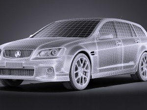 Holden VE II Commodore Sportwagon SSV 2011 vray 3D Model