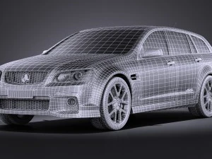 Holden VE II Commodore Sportwagon SSV 2011 vray 3D Model