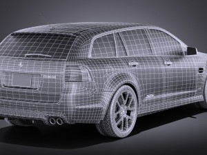 Holden VE II Commodore Sportwagon SSV 2011 vray 3D Model