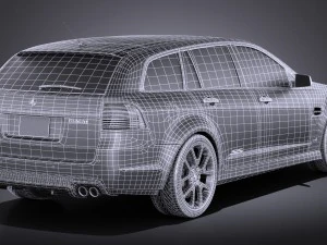 Holden VE II Commodore Sportwagon SSV 2011 vray 3D Model