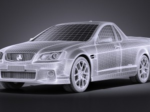 Holden VE II Commodore Ute SSV 2011 vray 3D-Modell