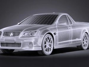 Holden VE II Commodore Ute SSV 2011 vray 3D Model
