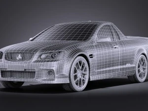 Holden VE II Commodore Ute SSV 2011 vray 3D Model