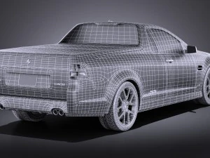 Holden VE II Commodore Ute SSV 2011 vray 3D Model