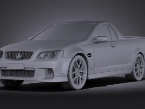 Holden VE II Commodore Ute SSV 2011 vray 3D Model