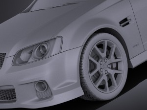 Holden VE II Commodore Ute SSV 2011 vray 3D-Modell