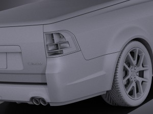 Holden VE II Commodore Ute SSV 2011 vray 3D-Modell