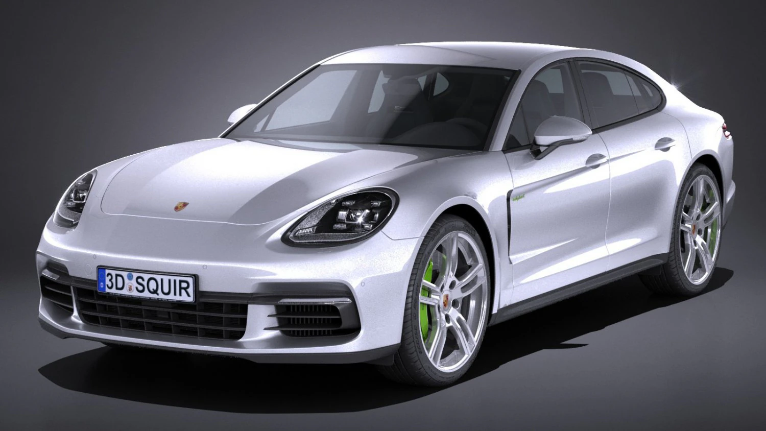 Porsche Panamera 4 E-hybrid 2017 3D Model .c4d .max .obj .3ds .fbx .stl .blend 