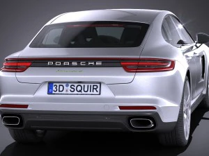 Porsche Panamera 4 E-hybrid 2017 3D Model