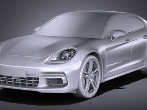 Porsche Panamera 4 E-hybrid 2017 3D 模型