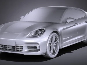 Porsche Panamera 4 E-hybrid 2017 3D Model