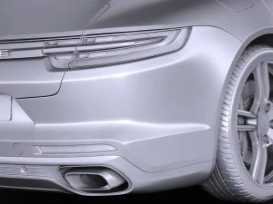 Porsche Panamera 4 E-hybrid 2017 3D Model