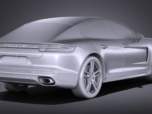 Porsche Panamera 4 E-hybrid 2017 3D 模型