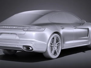 Porsche Panamera 4 E-hybrid 2017 3D Model