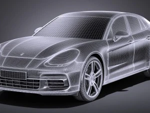 Porsche Panamera 4 E-hybrid 2017 3D Model