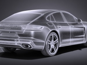 Porsche Panamera 4 E-hybrid 2017 3D 模型