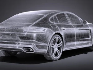 Porsche Panamera 4 E-hybrid 2017 3D Model
