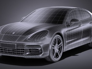 Porsche Panamera 4 E-hybrid 2017 3D 模型