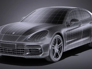 Porsche Panamera 4 E-hybrid 2017 3D Model
