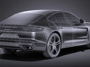 Porsche Panamera 4 E-hybrid 2017 3D Model