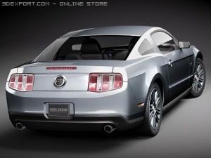 Mustang GT 2010 Modelo 3D