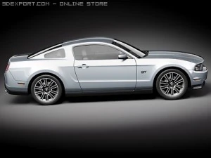Mustang GT 2010 3D Model