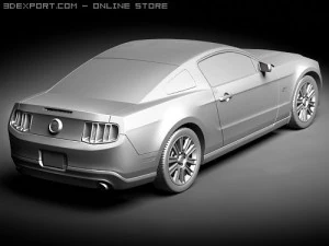 Mustang GT 2010 3D Model