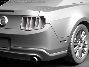 Mustang GT 2010 Modelo 3D