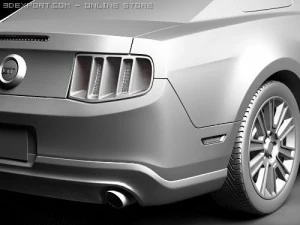 Mustang GT 2010 3D Model
