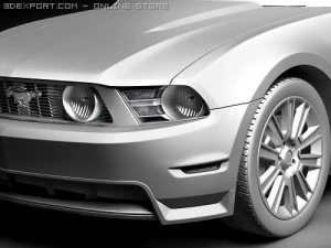 Mustang GT 2010 3D Model