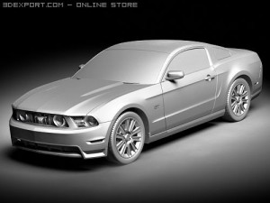 Mustang GT 2010 Modelo 3D
