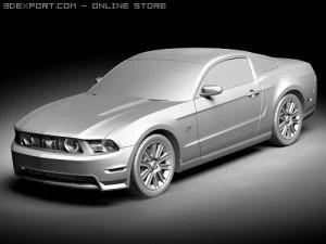 Mustang GT 2010 3D Model