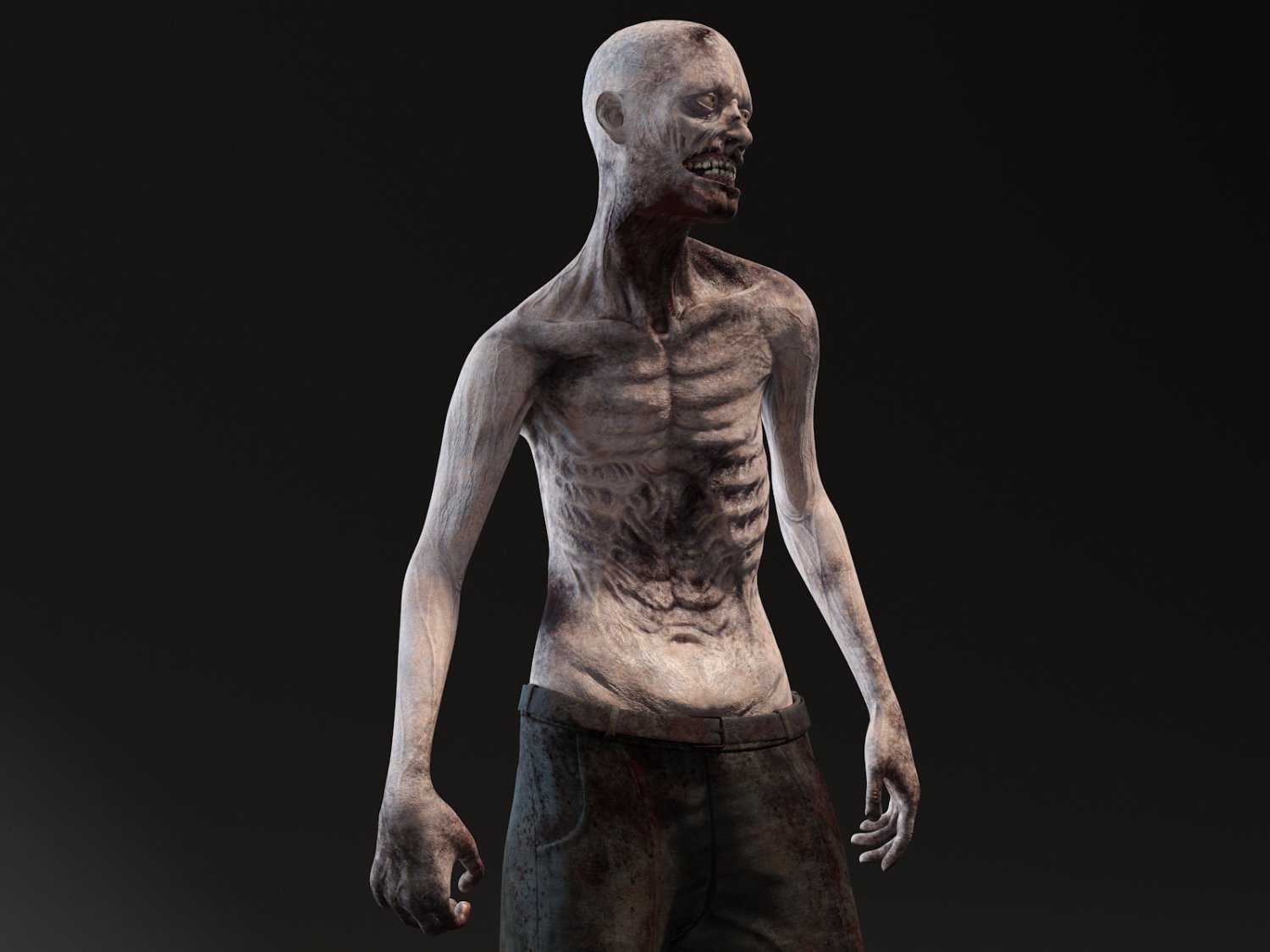 Zombie 3D Model in Monster 3DExport