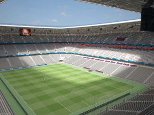 Allianz Arena giorno e notte Modello 3D