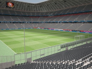 Allianz Arena at Day and Night 3D Model