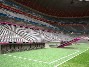 Allianz Arena at Day and Night 3D Model